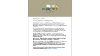 digital.engagiert: Einladung zur Preisverleihung