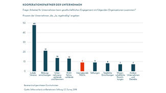 Grafik aus: Kooperationen mit internationalen NGOs