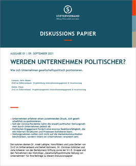 Werden Unternehmen politischer? (Cover)
